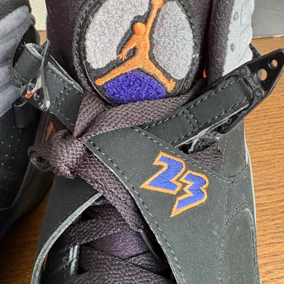Air Jordan Retro 8 Black, Orange, purple & grey Sneakers - Picture 2 of 4